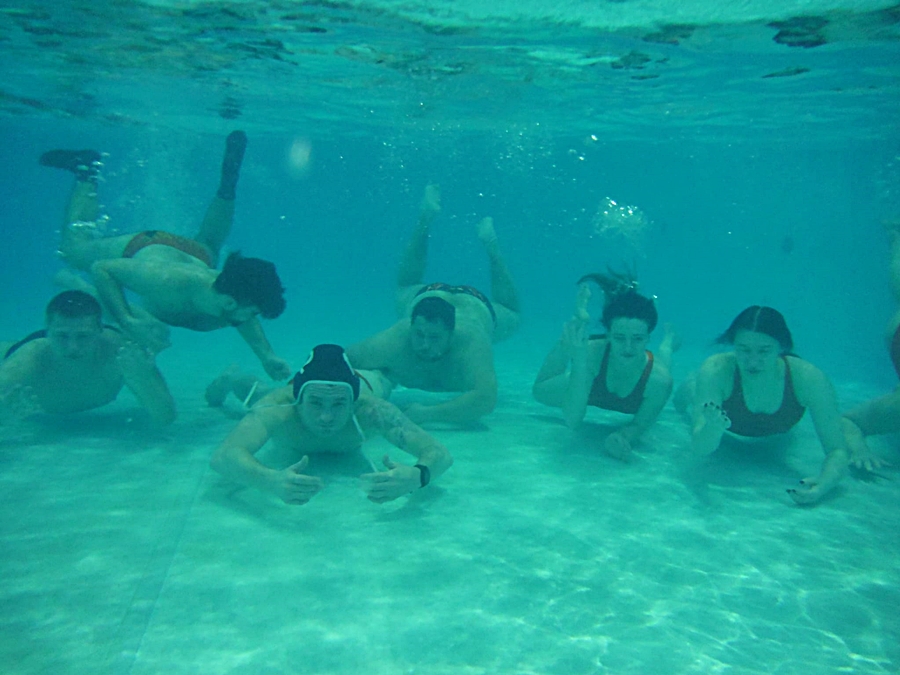 Hokej pod wodą Walenie Siemianowice Śląskie Trening 27 IV 2024